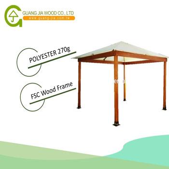 China Luxury Wooden Garden Gazebo Tent for sale