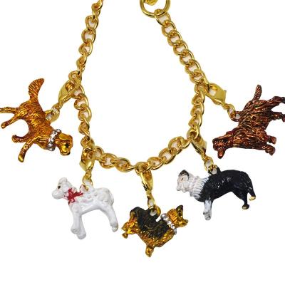 China Plating Plating Dog Charm For Handbag for sale