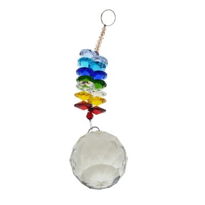 China China China Clear Hanging Collection 40mm Crystal Ball Pendant Rainbow Maker Wedding Favors for sale