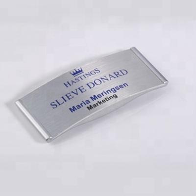 China Reusable ABS+ AL Reap Recard Blank Magnetic Name Badge Company Name Badge Name Badge for sale