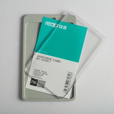 China Business Reap Classic Type ABS / PC Material Name Card Badge Holder ID Card Holder for sale