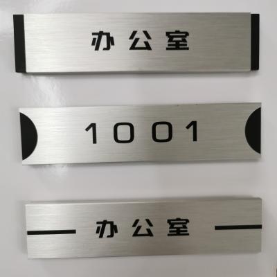 China Chinese Reap Customized China Factory Direct Door Number Aluminum Sign Plate In Stock 7x4cm for sale