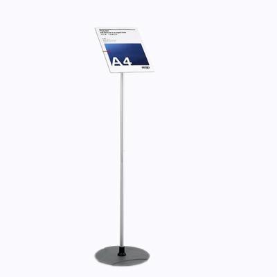 China Reap AL/Acrylic/iron material stand for shopping hotel and meeting acrylic display stand poster stand sku3008 210*297mm for sale