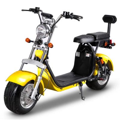 China Amoto EEC 1500w 60V 20AH lithium battery 45km/h dual motor citycoco electric scooter Eu warehouse for sale