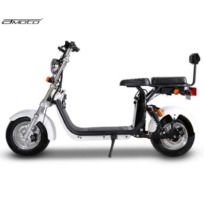 China Amoto 1500w 60V 12AH20AH lithium battery 45km/h dual motor citycoco electric scooter Eu warehouse for sale