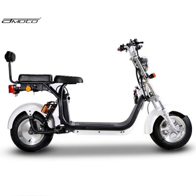 China Amoto 1500w 60V 20AH lithium battery 45km/h double battery citycoco electric scooter Eu warehouse for sale