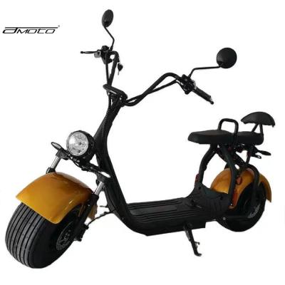 China Amoto EEC/COC electric scooter dual off road citycoco certificate 1500w 60V 20AH*2 unisex scooter for sale