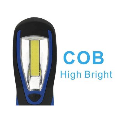 China ABS+Rubber Painting+PC Ce & Rohs Qualified Hot Selling 3w COB Dry Battery Flexible Power Indicator Light Led Work Flashlight With Magnet for sale