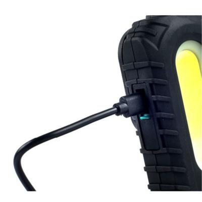 China PC+ABS+Rubber Usb Rechargeable Magnetic Led COB Light 180 Degree Rotate Swivel Hook Hook Inspection Water Resistant Portable Work Light for sale