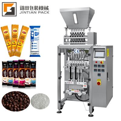 China Food CE 4 Lanes 6 Lane Filling Weighing Multi Lane Sugar Stick Bag Packing Machine for sale