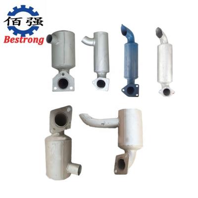 China Factory 4 Stroke Single Cylinder Diesel Engine Parts Silencer Muffler for sale