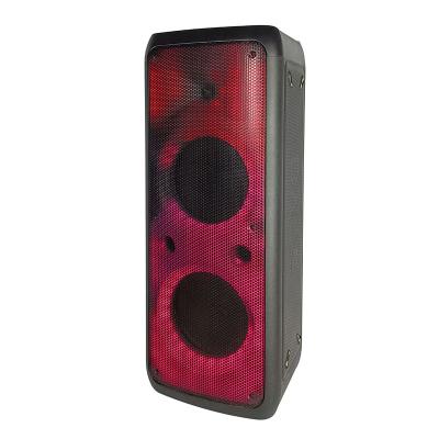 China LED Flame Light Wireless FM Sound System BIG TWS 2022 Colorful Bass Function New For Party DJ Party Studio Monitor Outdoor Speaker for sale