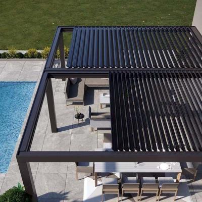 China Revolutionary Design: Metal Gazebos with Smart Roofs for Extreme Climates for sale