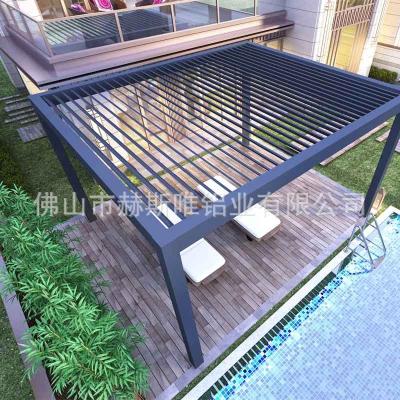 China pérgola de aluminio del patio 12x16 del Gazebo del chalet del jardín de la sombra de aluminio del ocio con el toldo en venta