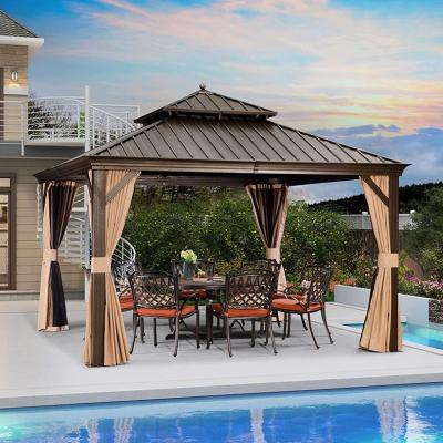 China Outdoor Hardtop Gazebo  Gazebos With Polycarbonate Roof  Patio Hardtop Gazebo for sale