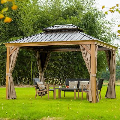 Cina Gazebo all'aperto 10 x 10 Hard Top per il giardino con le tende e Mesh Cover in vendita