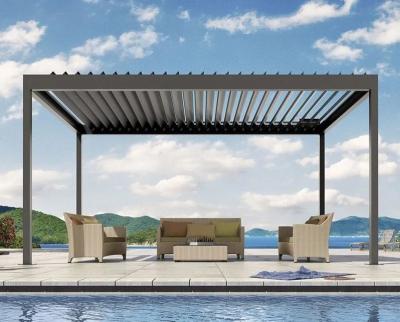 China Freestanding Heavy Duty Easy Install Aluminum Electric Pergola for sale