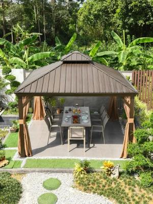 China Elevate Your Garden with a Stylish Premium Metal Roof Gazebo for All-Season Comfort for sale