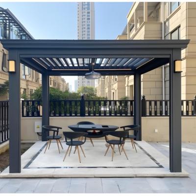 China High-strength Textured Aluminum Alloy Gazebo for Shade and Heat Protection for sale