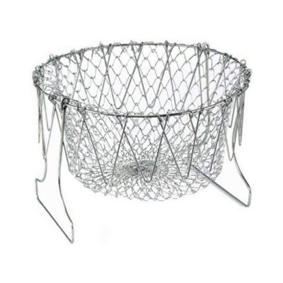 China Sustainable Factory Sellable Commercial Iron Frying Basket French Fries Wire Mesh Deep Fry Basket for sale