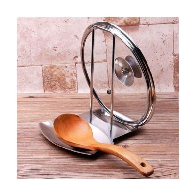 China Stocked stainless steel lid and spoon storage rack for sale