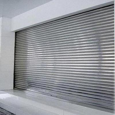 China Automatic Stainless Steel Rolling Shutter Rolling Door / Warehouse Windproof Steel Door for sale