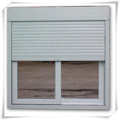 China Aluminum Material Rolling Shutter Cheap Hollow Roller Windows And Doors for sale