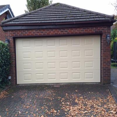 China Heat Insulation Overhead Garage Door 16'*7' Automatic Garage Door With Motor for sale