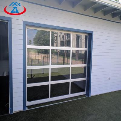 China ZHTDOORS Traditional Hot Selling Automatic Rolling Garage Door Glass Crystal Roll Up Door for sale