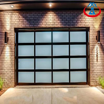 China ZHTDOORS traditional good quality insulated glass tilting garage door garage door smart wifi for sale