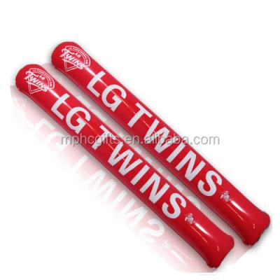 China PVC plastic high quality non toxic inflatable flapper cheering sticks for sale