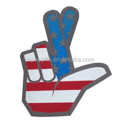 China Eva Foam World Cup Soccer Fans Item Foam Cheering Gloves for sale