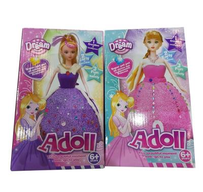 China Girl Toys Girls' DIY Toy Doll Gift Set Air Dry Foam Clay Princess for sale