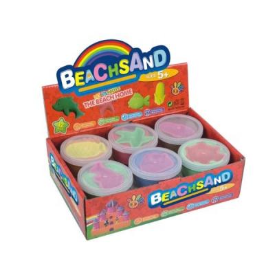 China Cheap Sand 80g Living Sand With 1 Pack Colorful Small Plastic Mold Children's Magic Modeling Sand for sale