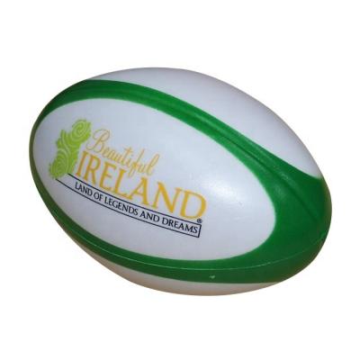 China Promotional Customized Toy Promotional Customized PU Foam Anti Stress Ball Soft Rugby Compression Toy for sale