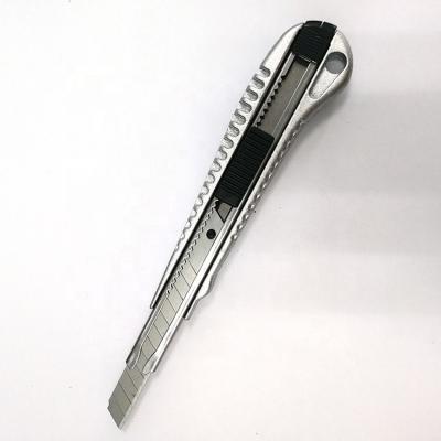 China High Quality Blade Pocket Snap-Up Aluminum Alloy Workshop Metal Cutter Utility Knife for sale