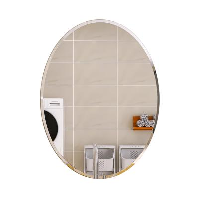 China Modern FLYING Bathroom Minimalist 4 Mm Wholesale Wall Stickers Large Barber Shop Home Decor Wall Mounted Decorative Luxury Oval Mirrors for sale