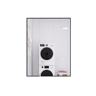 China Bathroom Wall Mounted Mirror Framed Minimalist Wholesale Black Decorative Wall Mirror Mirror Furniture for sale