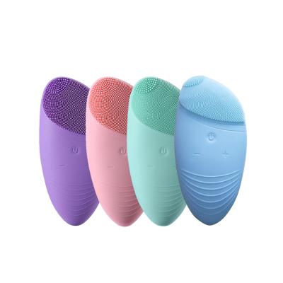 China Hot Selling Acne Treatment 2021 New Smart Sonic Handle Silicone Facial Cleansing Brush for sale