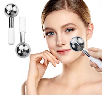 China Hot Selling Face Amazon Ice Cooling Bargain Stainless Ice Globes For Facial Massage for sale