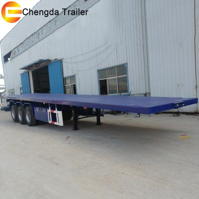 China Truck Trailer Manufacturer Of 3 Axle Flatbed Truck Trailer Semi Trailer For Sale for sale