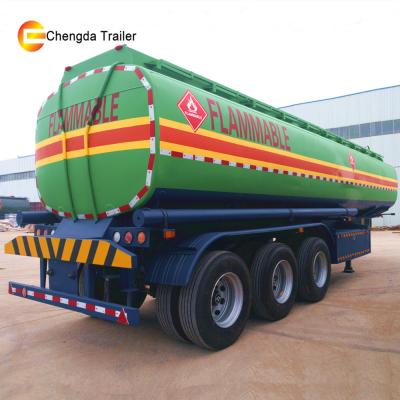 China Multifunction 30CBM Fuel Oil Tanker Used Cheap Price 3Axles Fuel Oil Tanker Semi Trailer for sale