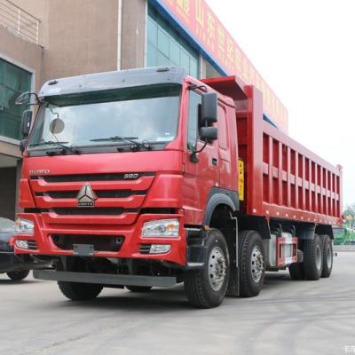 China SINOTRUCK HOWO used 8x4 second hand diesel wheels 12 wheel dump truck > 8L for sale