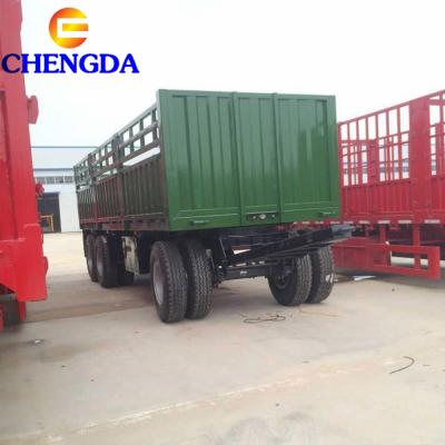 China Truck Trailer Promote Sale 3 Axles Full Cargo Trailer In China for sale