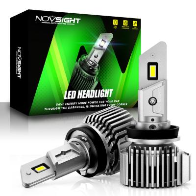 China LED H11 H7 HEADLIGHT BULB H4 Novsight car bulb led 9006 Canbus 360 lux 12v H15 led Para car 9005 H4 automovile headlight for sale