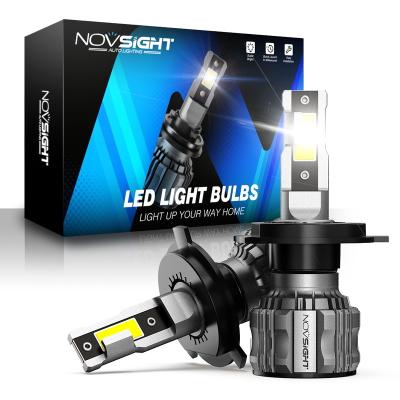 China Novsight Car Headlight 72W 15000Lm Auto Headlight Bulb 9005 H1 H3 H11 Canbus H7 Foco Led H4 Turbos Fog Led Light Car H4 Led Headlamp For Car for sale