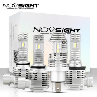 China Novsight A500-N36 car motorcycle truck hb4 9005 9006 H4 h7 h11 extreme fanless hi/lo projector heat dissipation design driver-beam headlight bulbs for sale