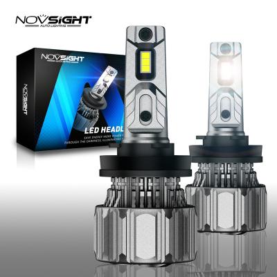 China NOVSIGHT N50 f9 f30 universal car led headlight 15000lm h4 h7 led headlight bulb 9005 9006 car led headlight h7 70w auto accessories for sale