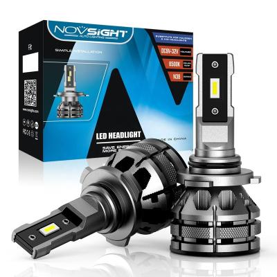 China Extreme design Novsight N38 15000lumen heat dissipation led headlight bulb motorcycle kits canbus 9005 9007 hb3 error free h1 h13 h7 h4 9006 led headlight for sale