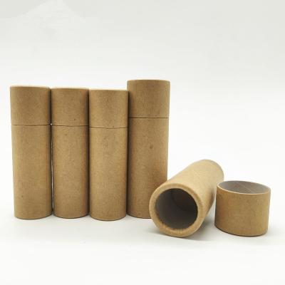 China Biodegradable Custom Empty Lip Balm Cosmetic Containers Paper Tube for sale